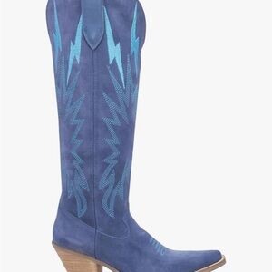 Dingo Blue Heeled Western Boots